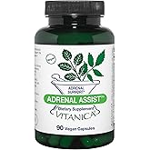 Vitanica Adrenal Assist, Adrenal Support, Vegan, 90 Capsules