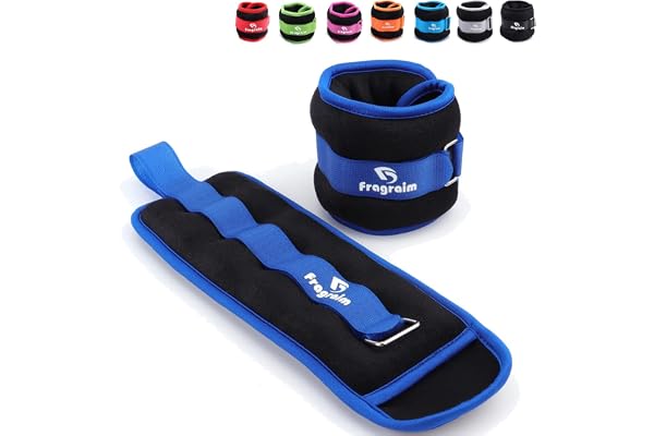 Ankle Weights for Women, Men and Kids - 1/2/3/4/6/8/10/12/15/20 LBS 1 Pair Strength Training Wrist/Leg/Arm Weight with Adjust