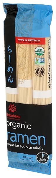 HAKUBAKU ORGANIC RAMEN NOODLES, 9.5 OZ