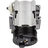 AC Compressor Pump for Ford Expedition E-150 E-250 E-350 Econoline 4.6L | 1997-2003 Replaces AC Compressor for Car 8 Grooves FS10