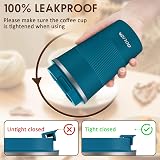 Aolieh Travel Mug 380 ml Insulated Stainless Steel Leak-Resistant Blue view 4