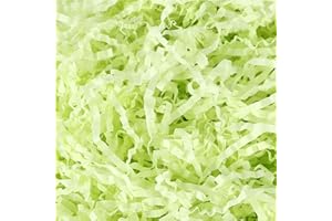 Cgzwxjin light Green Crinkle Cut Paper Shred Filler (1/2 LB)，Crinkle Paper for Gift Box, Shredded Paper Filler, Gift Basket Filler,Gift Wrapping