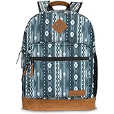 Wrangler Yellowstone Sturdy Backpack for Travel Classic Logo Water Resistant Casual Daypack for Travel with Padded Laptop Notebook Sleeve (New Retro)