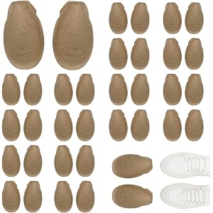 40 Pairs Paper Pulp Shoe Tree Inserts for Men Women, Reusable Anti-Crease Shoe Tree Shapers for Sneakers Leather Dress Shoes