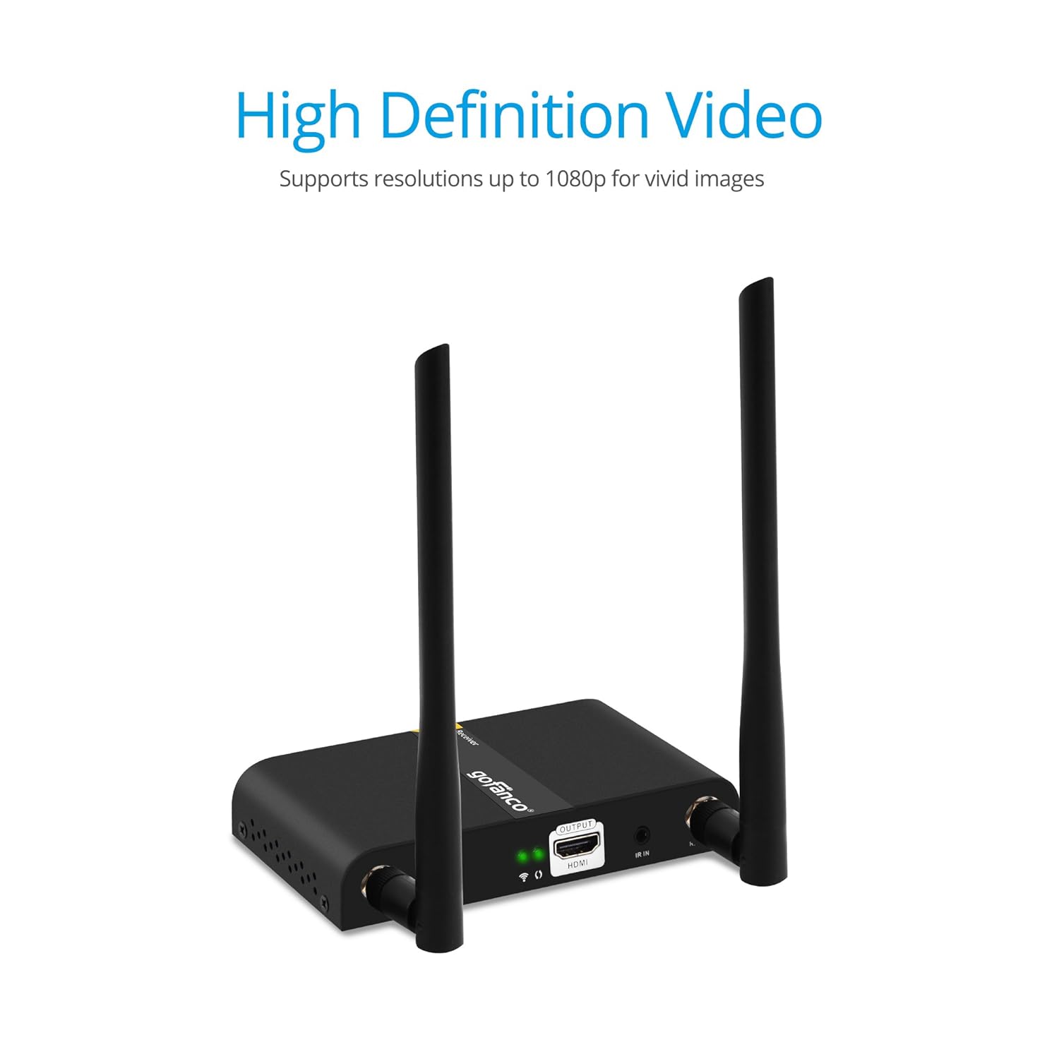 gofanco MultiChannel Wireless HDMI Extender Receiver 165ft