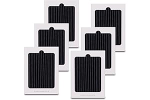 MUSSLAN Refrigerator Air Filter Replacement for Frigidaire and Electrolux EAFCBF Fridge Replace 242061001, 242047801, 242047804, Effective Filtration with Activated Carbon Filter (6 Pack)