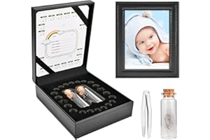 KAI JUN SHUN Tooth Fairy Tooth Holder, Tooth Fairy Box, Tooth Boxes for Lost Teeth for Kids, Tooth Holder for Kids Teeth, Tooth Fairy Gifts with Picture Frame - Black