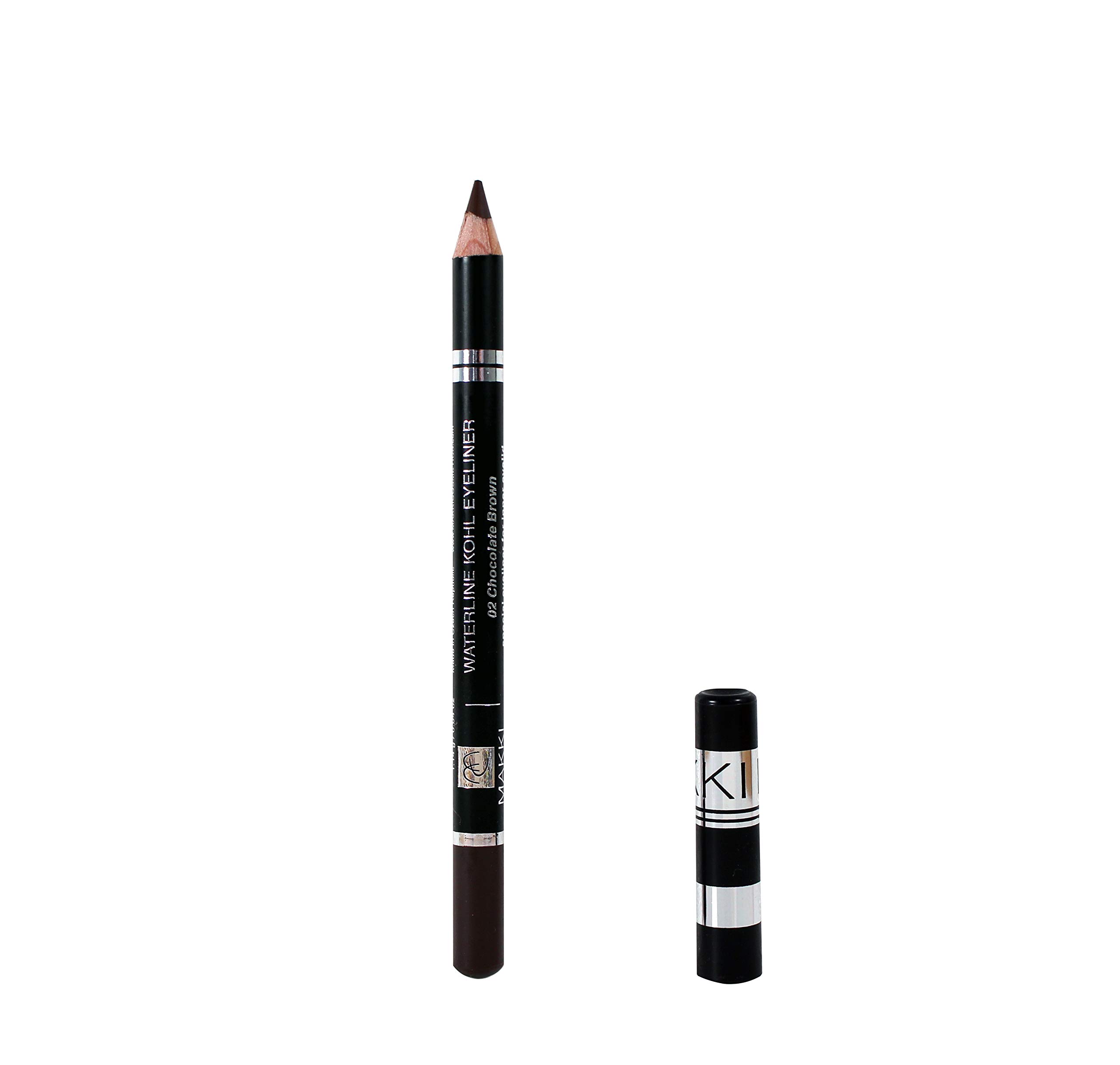 02 Chocolate Brown Waterline Kohl Eyeliner - Special Kajal for inner eyelids - vitalizing and Waterproof - sensitive eyes hypoallergenic eye liner โ image 1