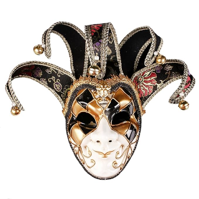 Masquerade Mask Jester Venetian Resin Music Mardi Gras Wall