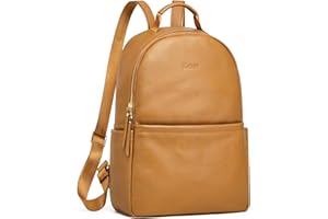 Kattee Backpack Purse for Women,Ladies Genuine Leather School bag Fashion Roomly Shoulder Bag for Travel Work College