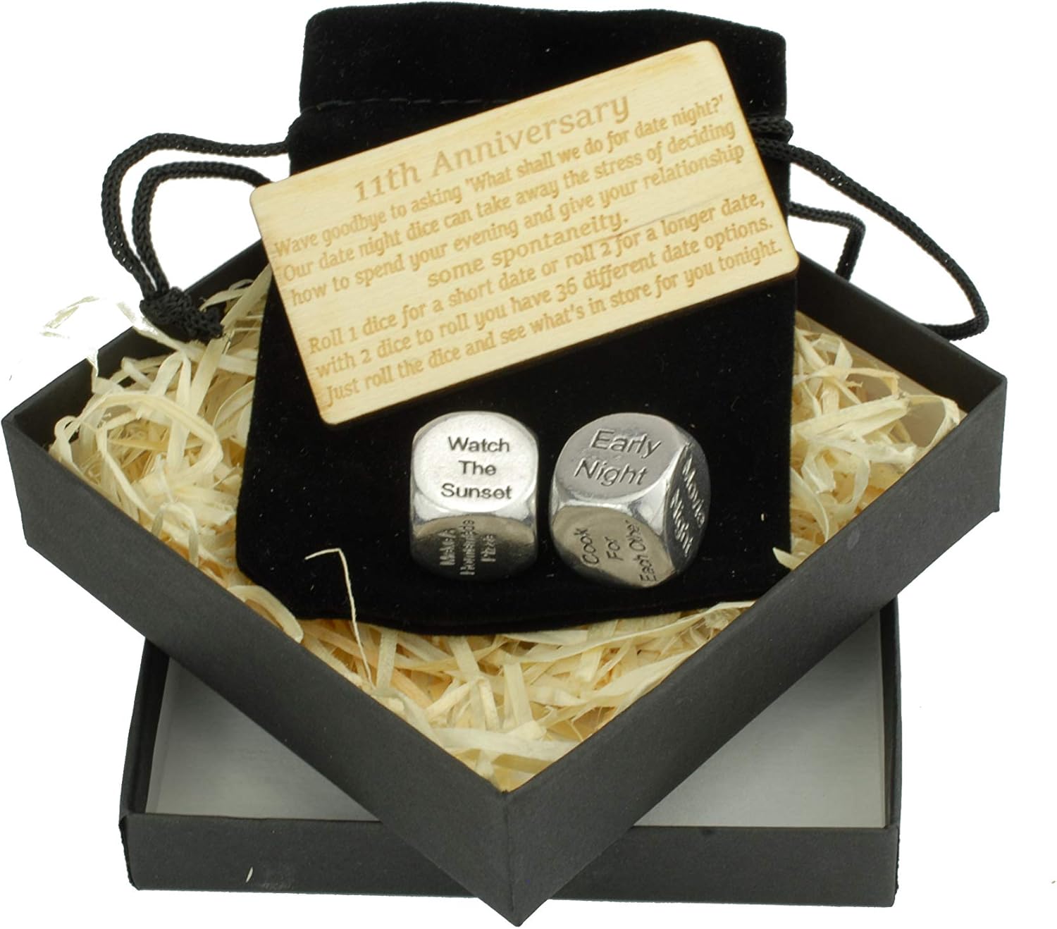 11 Year Anniversary Metal Date Dice Create a Unique 11th Anniversary Date Night, Medium to Large - Image 3