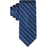 Calvin Klein Men’s Navy Blue Solid and Pattern Neckties – Ties for Work, Weddings & Formalwear (Standard and Extra Long)
