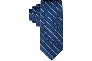 Calvin Klein Men’s Navy Blue Solid and Pattern Neckties – Ties for Work, Weddings & Formalwear (Standard and Extra Long)