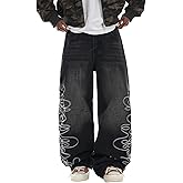 Mrmall Jeans for Men Baggy Jean Loose Fit Denim Trousers Skater Jeans Y2k Clothing