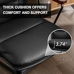 Okeysen Office Desk Chair No Wheels, Modern Chair With Detachable