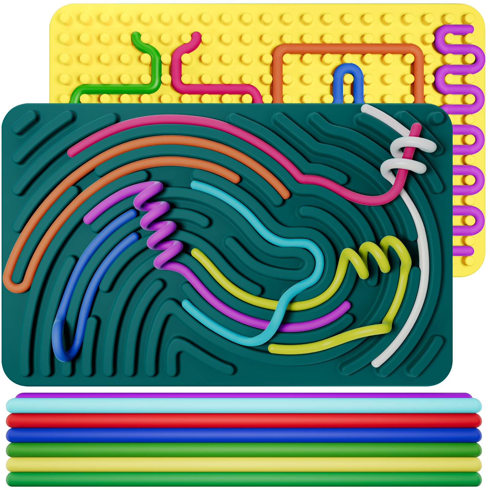 Sensorik Activity Board 2 Stück - Silikon Fidget Toy Für Kinder & Erwachsene