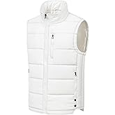 Chrisuno Men's Lightweight Winter Puffer Ski Vest Jacket Packable Outerwear