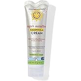 California Baby Calendula Cream (Unscented) | 100% Plant-Based Moisturizer | Soothing Unscented Baby Lotion | Hypoallergenic Lotion | 1.8 oz / 51g