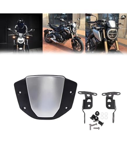 JVEIWAD Windschutzscheibe Für Honda CB650R - Motorrad Windabweiser Für 2024/2025 Modelle