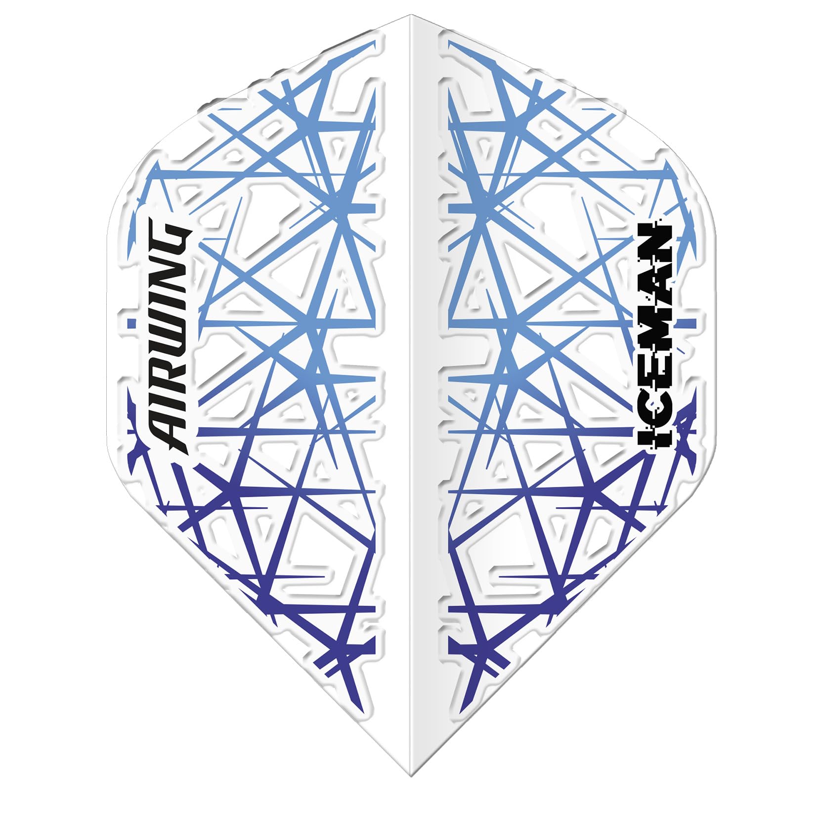 RED DRAGON Airwing Unique Moulded Gerwyn Price Iceman White Standard Dart Flights 1 Set Per Pack (3 Dart Flights in total)