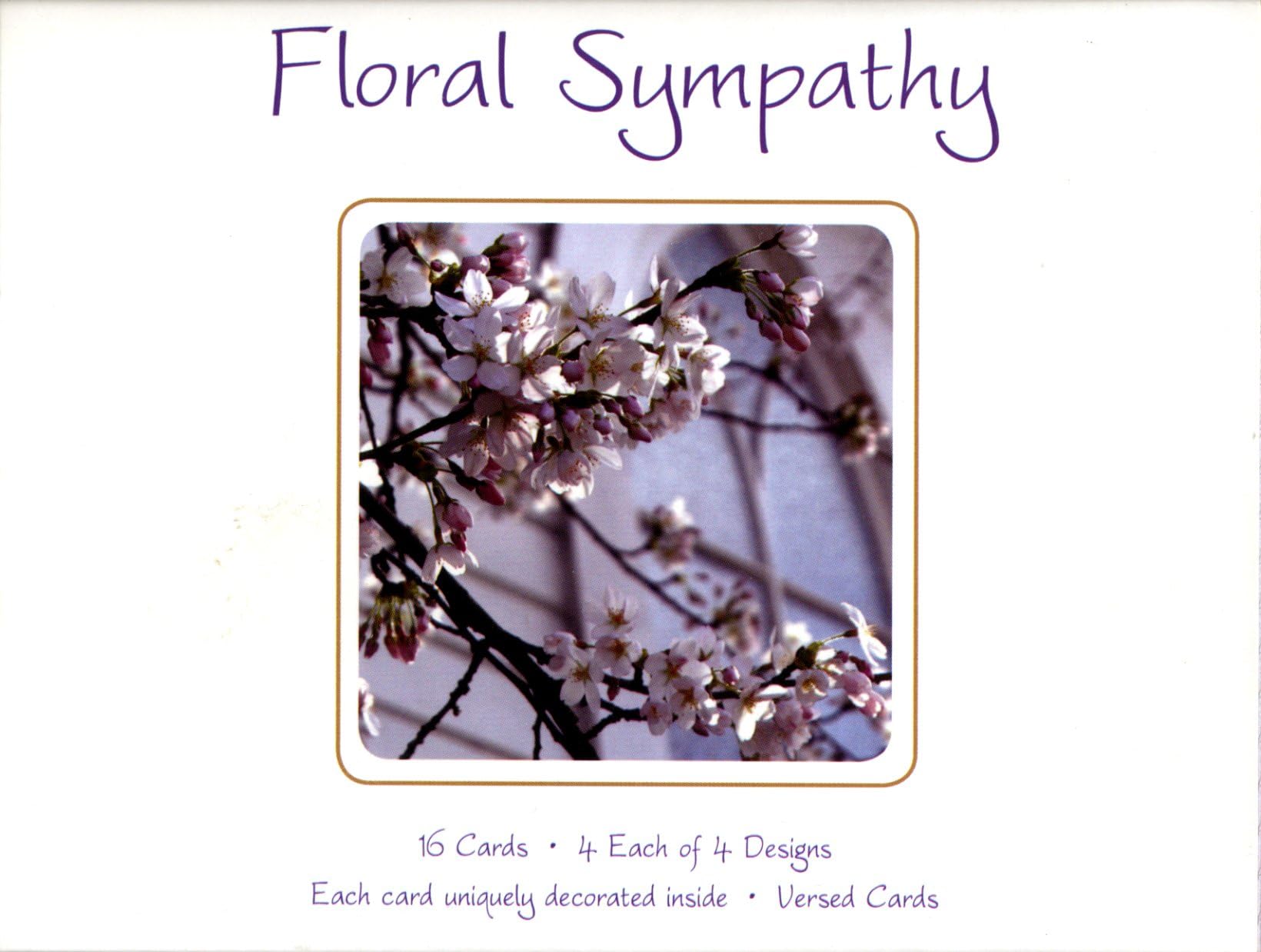 Driftwood Designs 16 Floral Sympathy Card Box