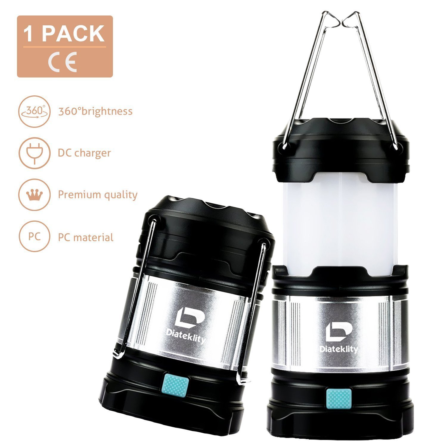 Diateklity Led Camping Lantern Led Lantern Flashlights For Hiking Camping Col.. 21 71mX3oPr75L