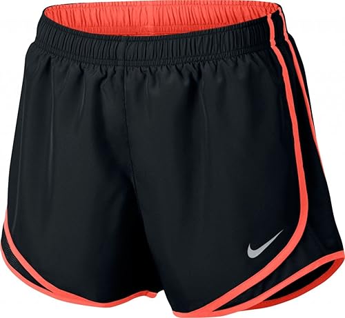 orange black and white nike shorts