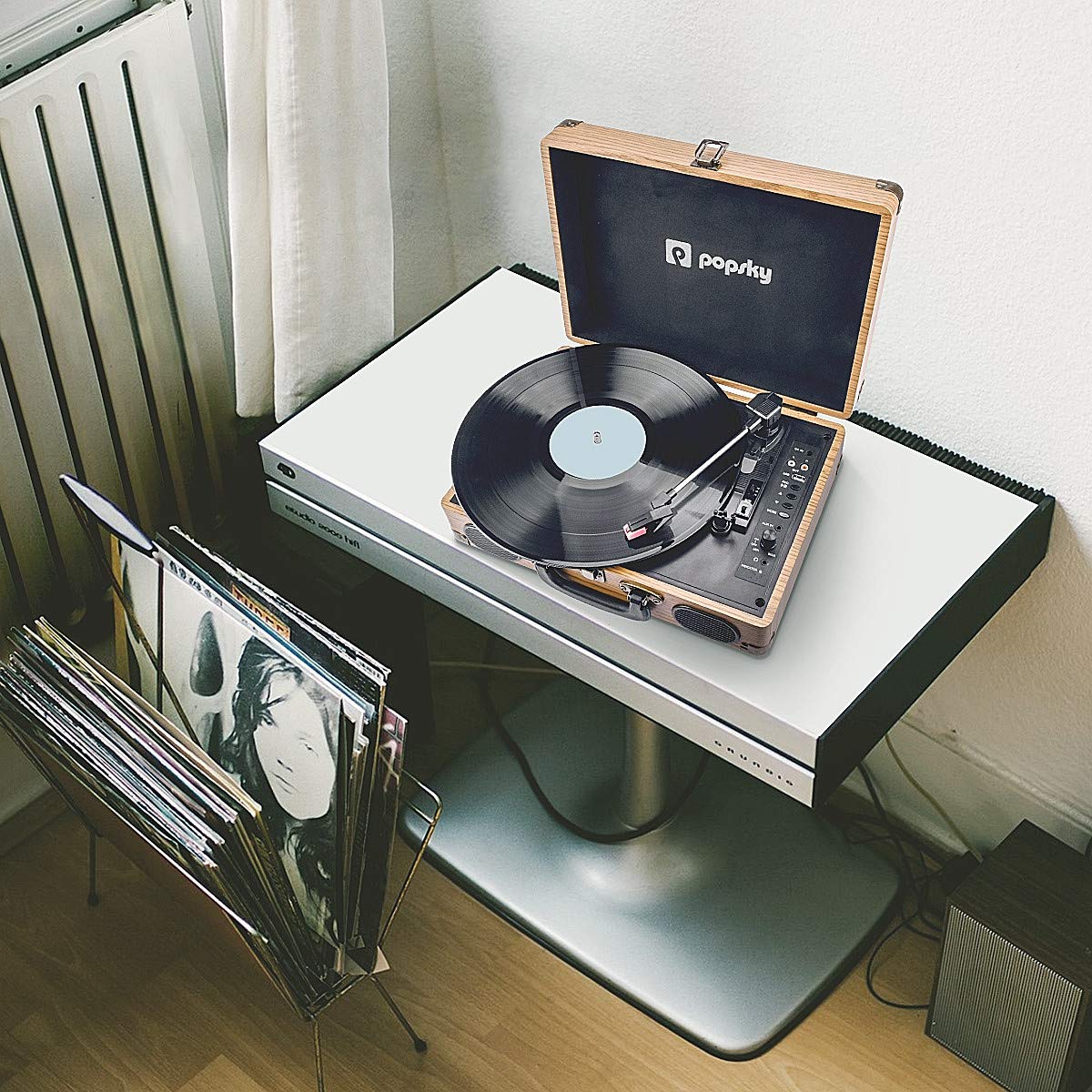 popsky record player bluetooth