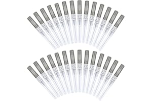 BEAUTIDOTS 50Pcs Piercing Needles 14g 16g 18g 20g 22g IV Catheter Needles for Ear Nose Lip Tongue Belly Nipple Cartilage Piercings Disposable Stainless Steel Hollow Body Piercing Needles Tool