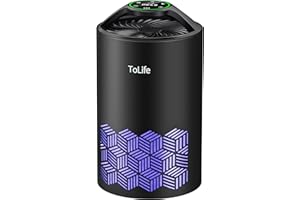 ToLife Air Purifiers for Bedroom, HEPA Air Cleaner for Room, Filters 99.97% Smoke Pollen Dander Dust, Portable Air Purifier w