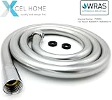 Xcel Home 1.5m WRAS Shower Hose Leak-Proof Pearl Silver PVC Anti-Kink Solid view 2