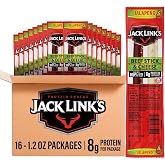 Jack Link's Jalapeno Beef Jerky Sticks and Cheese Sticks - (16 Pack) 1.2 oz | Combo - Snack Packs - Ready to Eat Protein Snacks - 8g Protein per Serving - Made with 100% Real Beef &amp; Real Wisconsin Cheese