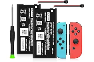KOOAQQ HAC-006 Battery, Upgraded 680mAh Replacement JoyCon Battery for Nintendo Switch HAC-015 HAC-016 Left & Right Joy-Con Controller (2 Pack)
