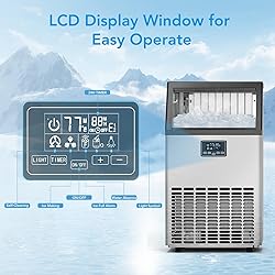 COWSAR Commercial Crescent Ice Maker Machine