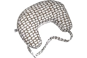 Boppy Nursing Pillow Best Latch, Mocha Half Domes, Created with Lactation Consultant, Firm Contoured and Plush Sides for Two Breastfeeding Options, Padded Belt, Plus Sized to Petite, Machine Washable