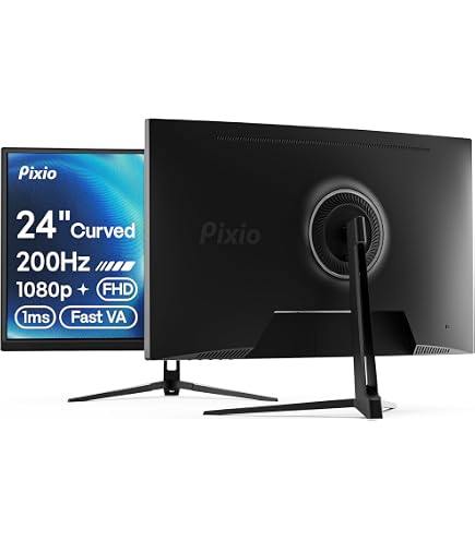 Amazon.com: Pixio PX248 Wave 24 inch 200Hz Refresh Rate FHD 1080p