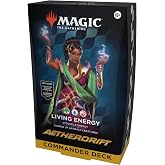Magic: The Gathering Aetherdrift Commander Deck - Living Energy (100-Card Deck, 2-Card Collector Booster Sample Pack + Accessories)