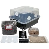 Myco Labs Mushroom Monotub Grow Kit | Complete Mushroom Grow Kit | for Dung-Loving Mushrooms | Includes sterilized Grain Spawn Bag, Bulk Substrate, Vermiculite, Filters &amp; More! Just add Spores
