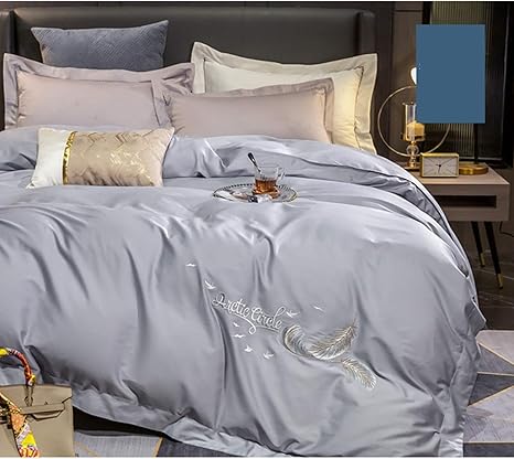 Amazon アルファベット刺繍 布団カバー 160 210cm セミダブル 布団用 ベッド用 掛け布団カバー 洗い替え速乾タイプ ピーチスキン加工 姫系 羽柄 かわいい おしゃれ 新生活 和式 洋式 かけ布団カバー 色 誕生日 インテリア 二人暮らし 掛けふとんカバー オンライン通販