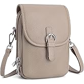 befen Genuine Leather Small Crossbody Bags for Women Cross Body Bag Purses Cell Phone Purse for Travel with RFID Card Slots