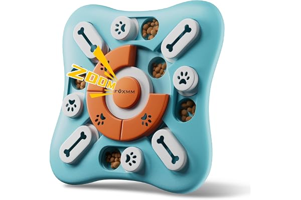 FOXMM Interactive Dog Treat Puzzle Toys for IQ Training & Mental Stimulating,Fun Slow Feeder,Large Medium Small Dogs Enrichme