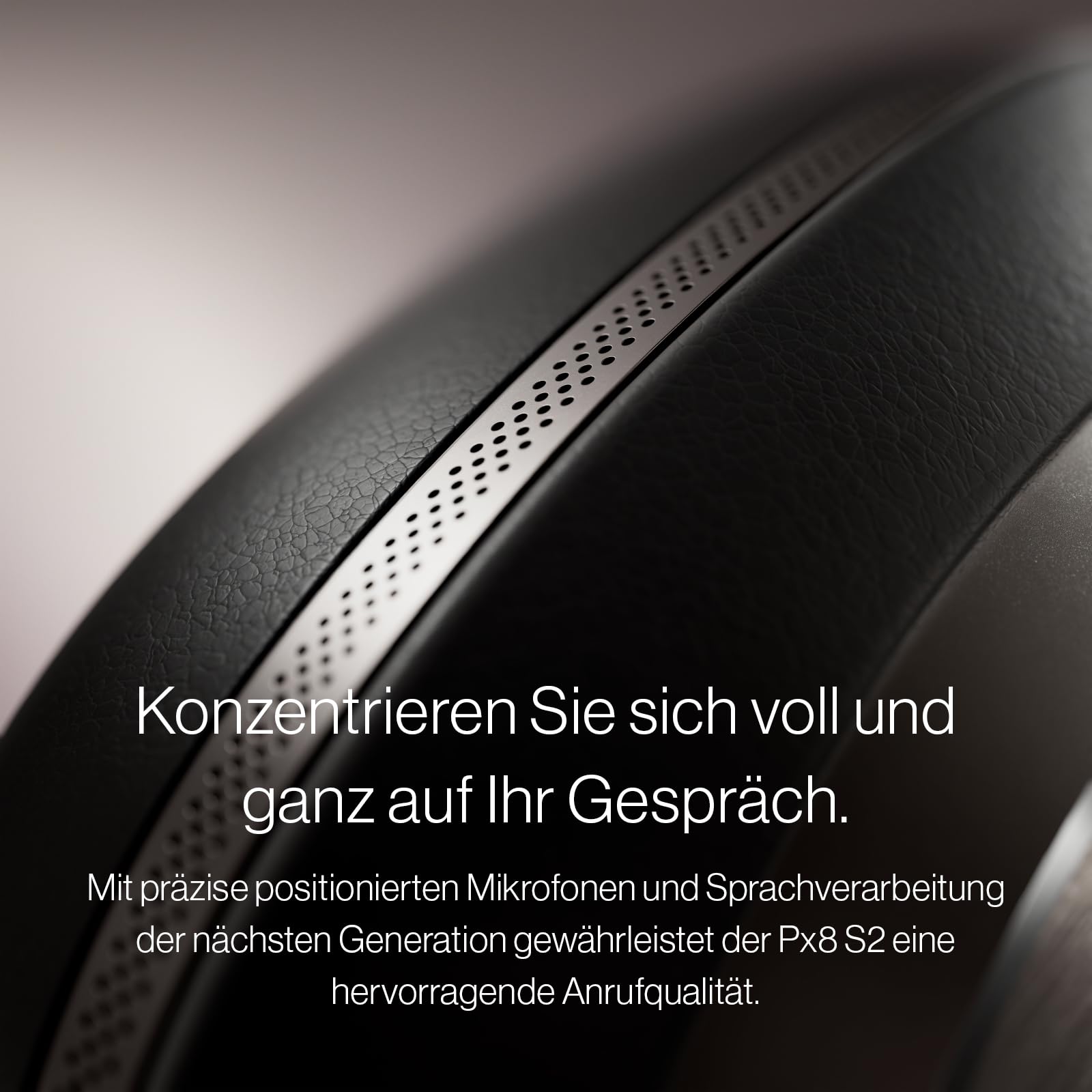 Bowers & Wilkins Px8 S2 Kabellose Noise-Cancelling Kopfhörer mit Bluetooth Audio, Schnellladefunktion, 30 Stunden hochauflösende Wiedergabe & Mikrofon - Onyx Schwarz 4