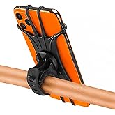 MCOTOP Bike Phone Mount Universal, 360°Rotation Silicone Bicycle Phone Holder Phone Holder for Bike Mount Compatible, for 4.7-6.9 Inches Phones, Easy Installation (2, Black)