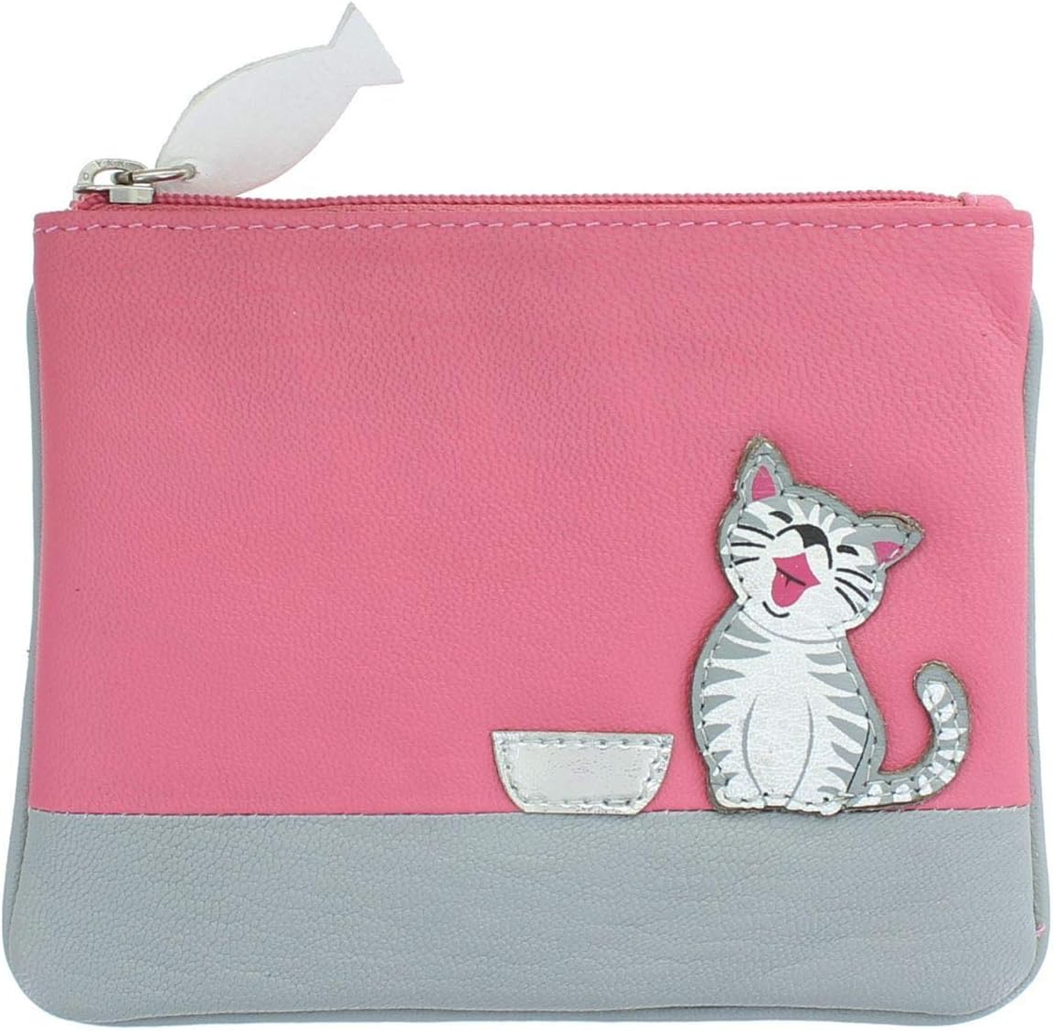 Mala LeatherZiggy Collection Coin Purse with Keyring 4153_99 Pink