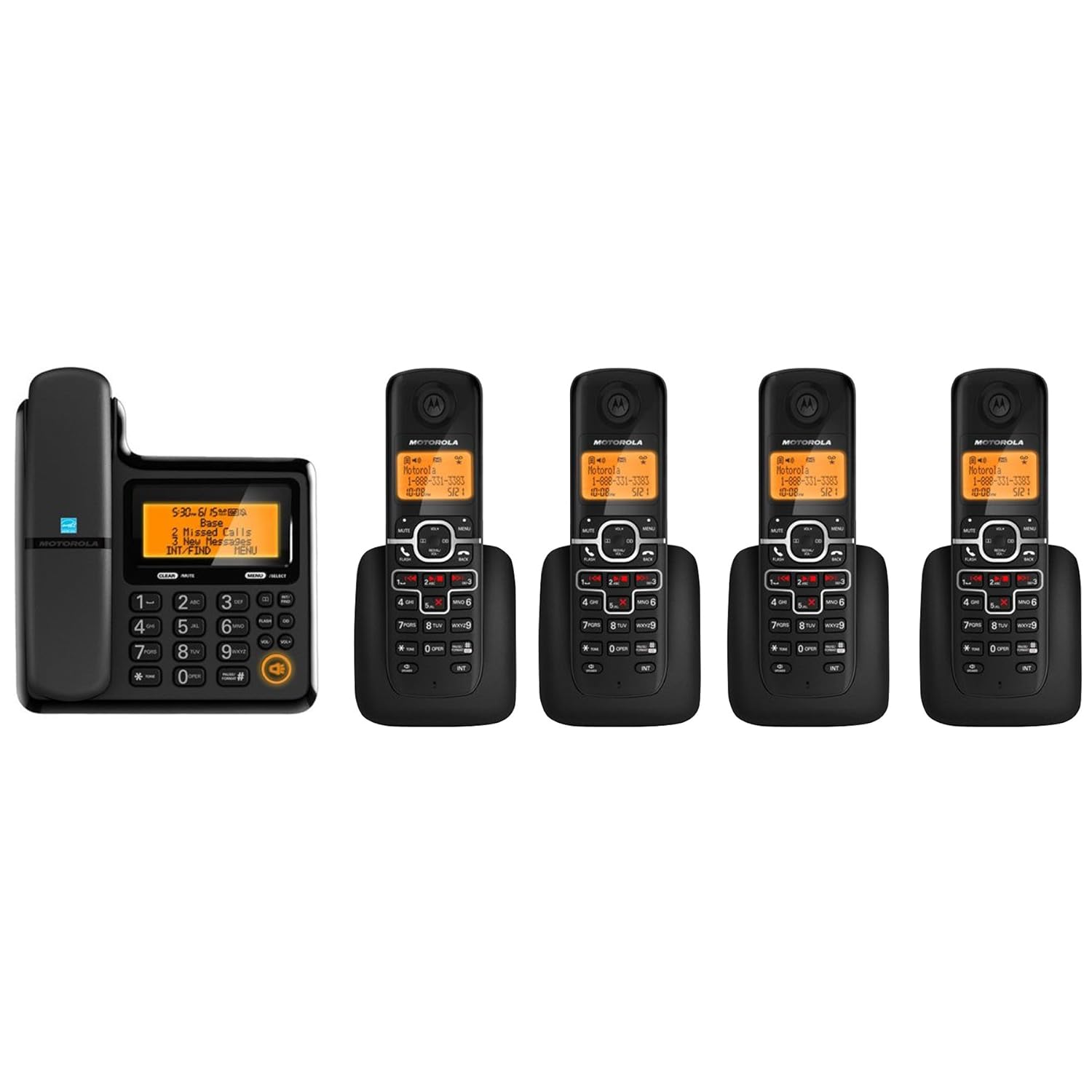 Motorola L705CM Corded/Cordless Phone System with 4