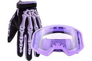 Youth Glove & Goggle Combo Motocross Offroad ATV MX Dirt Bike by Typhoon Helmets