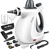 Phueut Pressurized Handheld Multi-Surface Natural Steam Cleaner with 12 pcs Accessories, Multi-Purpose Steamer for Home Use, 