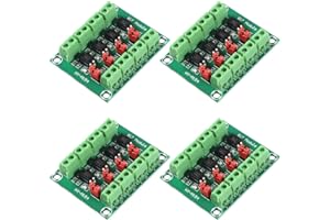 Alinan 4pcs 4CH Optocoupler PC817 4 Channel Isolation Board Voltage Converter Adapter Module 3.6-30V Driver Photoelectric Isolated Module