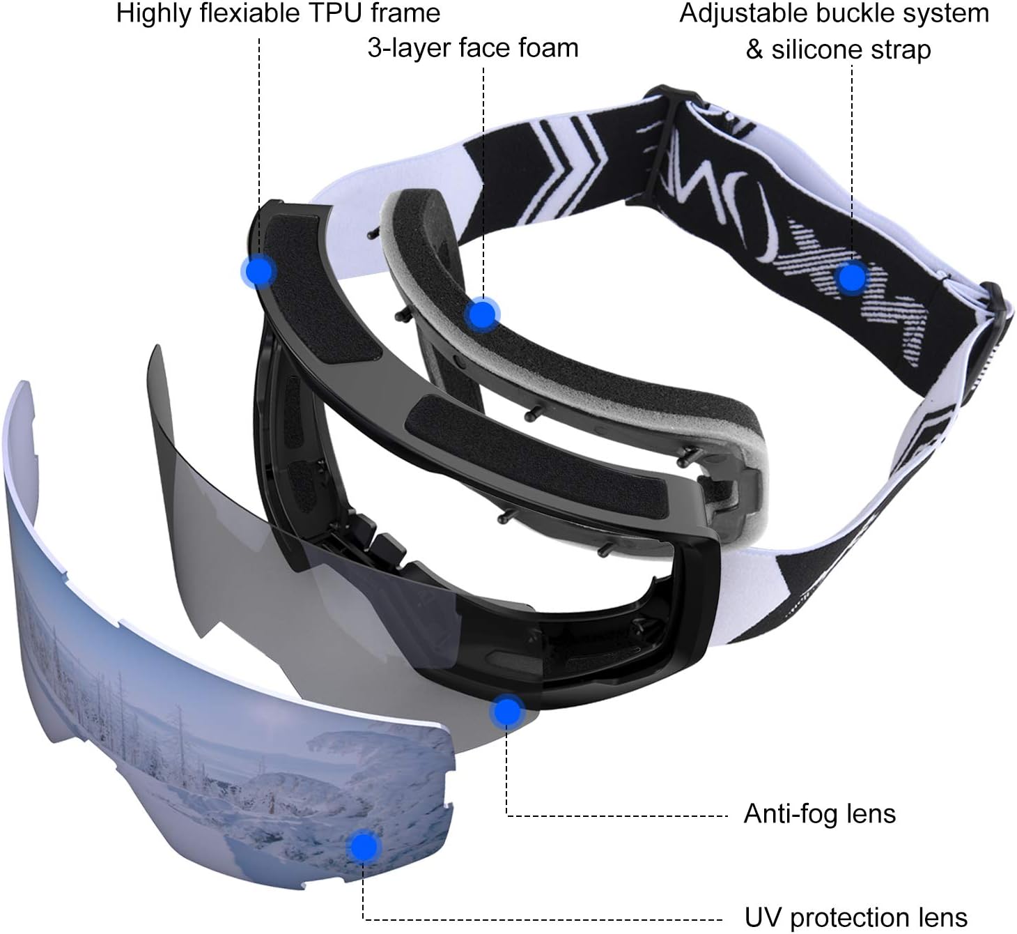 nxone ski goggles
