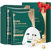 IREV PDRN Facial Sheet Mask With Collagen, Moisturizing Face Mask For Women | Hydrating Sheet Mask For Skin Care, Smooth Serum Infused Face Mask Skincare, Ideal Gifts For Women And Self Care Routine